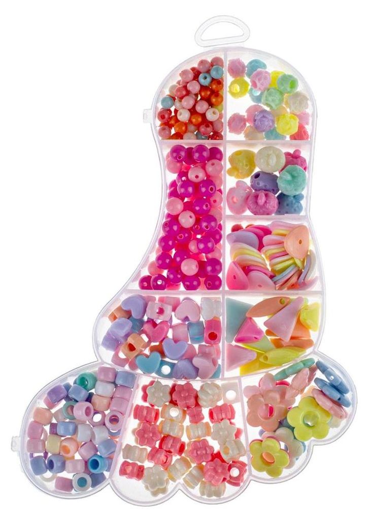 GLOREX Perlenschmuck Set Fuß 445 Teile