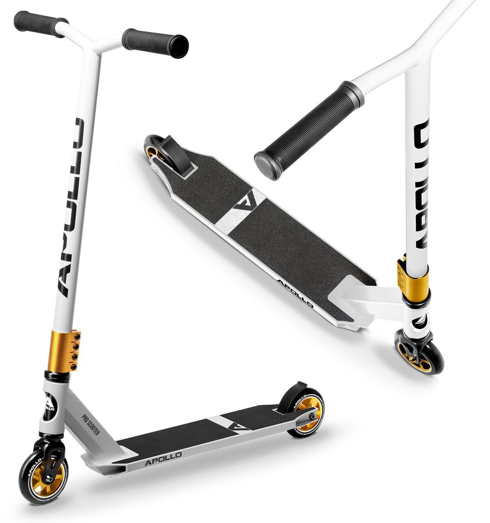 Apollo Stunt Scooter Star Pro - White/Gold Produktbild 