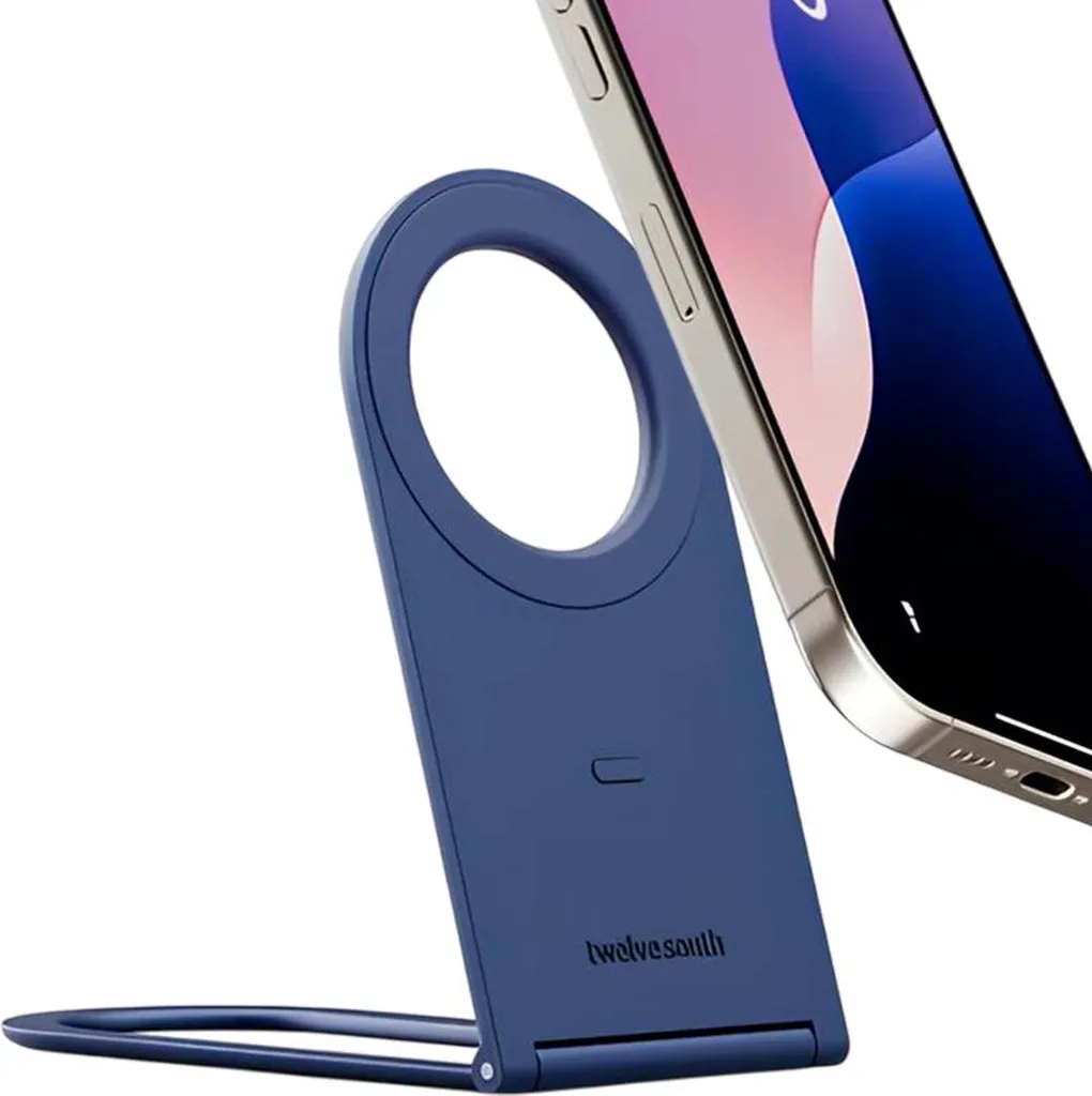 Twelve South Curve Nano Blu: Supporto MagSafe iPhone Pieghevole Premium