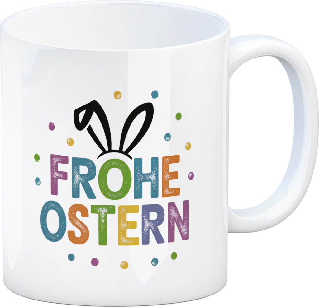 Frohe Ostern Hasen Kaffeebecher