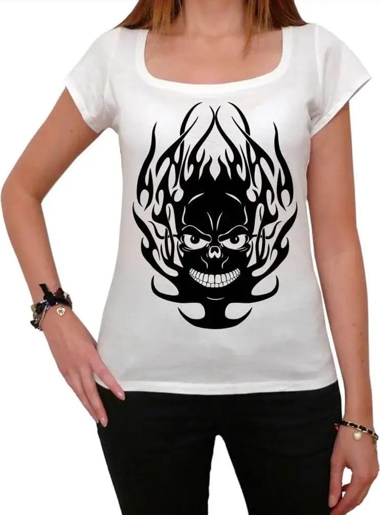 Damen Grafik T-Shirt Stammestätowierung 5 – Tribal Tattoo 5 – Öko-Verantwortlich Vintage Jahrgang Kurzarm Lustige Druck Geburtstag Geschenk Frau