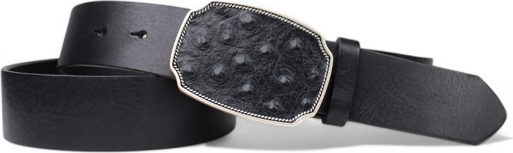 FRONHOFER Best&Timeless Damen Ledergürtel 4 cm, Gürtelschnalle mit Leder eingelegt