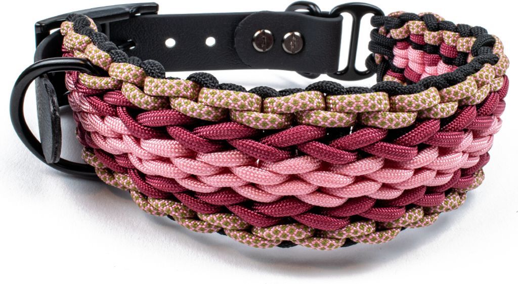 Hundehalsband Tierluxe Natur Handgemacht Paracord – Leben / L Halsumfang 35-41 cm