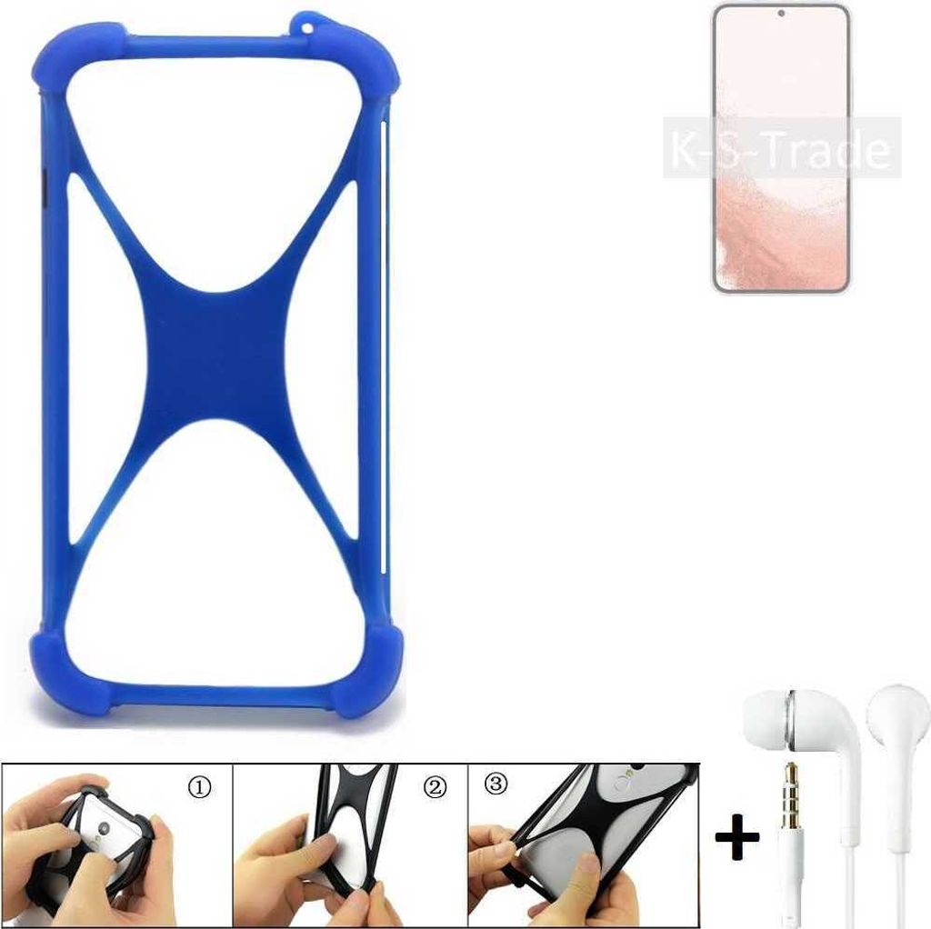 Bumper kompatibel mit Samsung Galaxy S22 Exynos Schutzhülle Handyhülle Silikon Schutz Hülle Cover Case Silikoncase Silikonbumper TPU Softcase