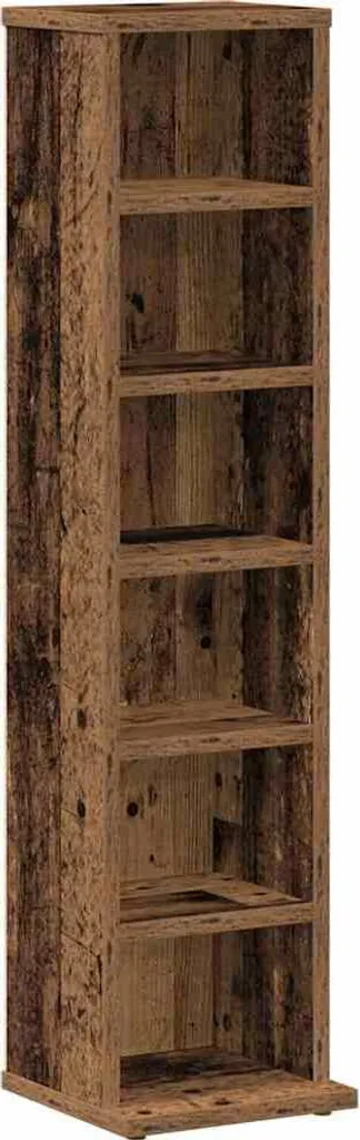 Mobile Porta CD SYFAX: Stile Industrial Legno Vecchio 88 cm