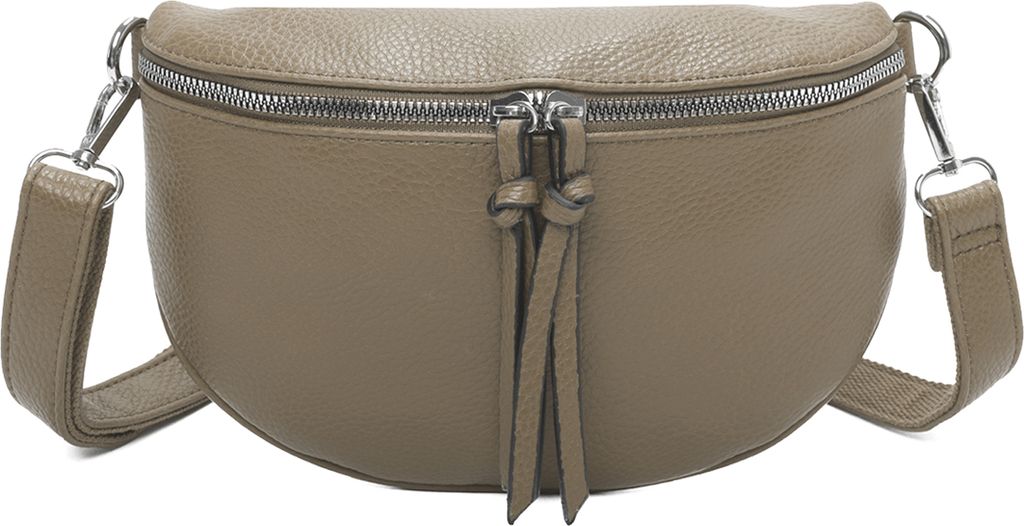 Bauchtasche (GSL-313) Klein Umhängetasche Klein Kunstleder Italy-Design MUD COLOR