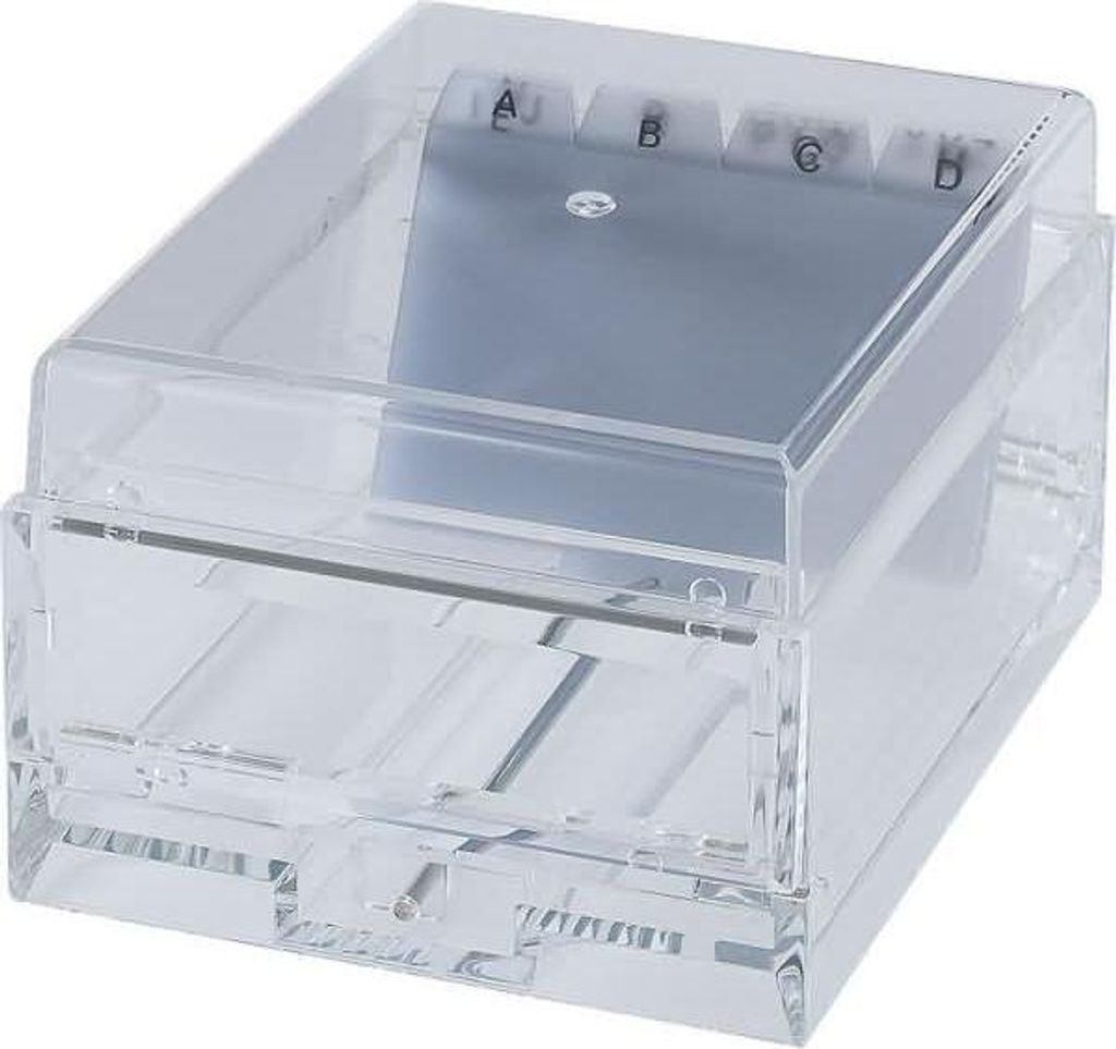 Alco Karteibox Acryl 150x110x80mm glasklar
