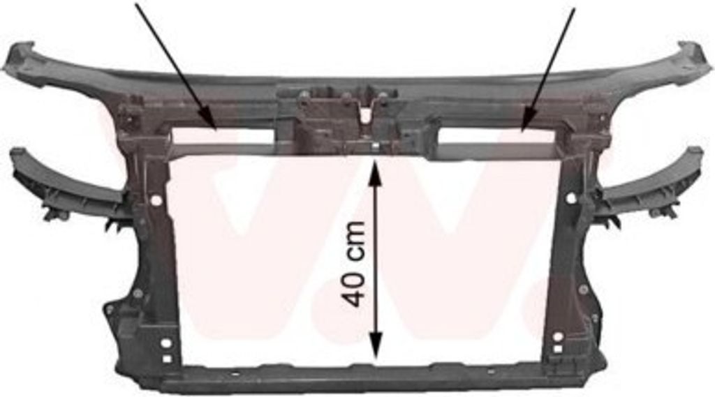 VAN WEZEL 0332668 Schlossträger Frontmaske für AUDI A3 Sportback (8PA) Vorne Frontverkleidung