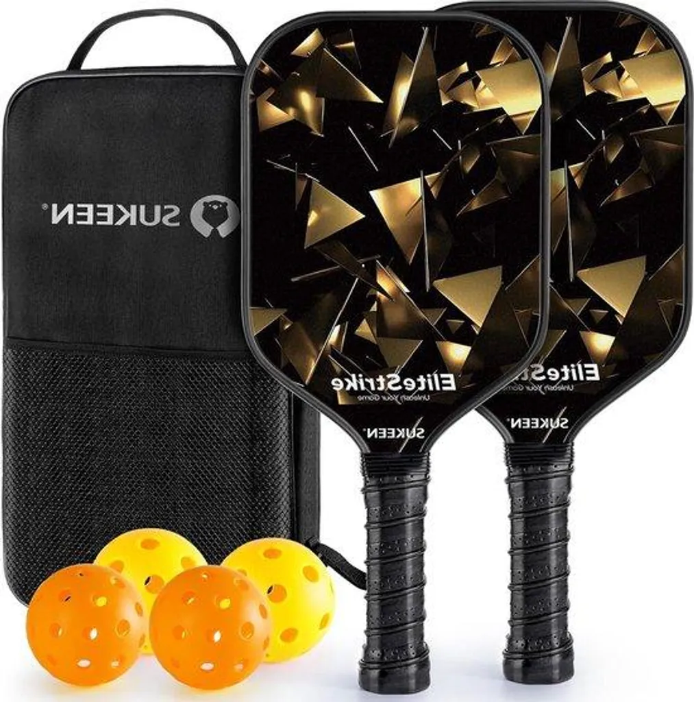 Kit de pickleball anti-vibrations 2 pièces avec motif design
