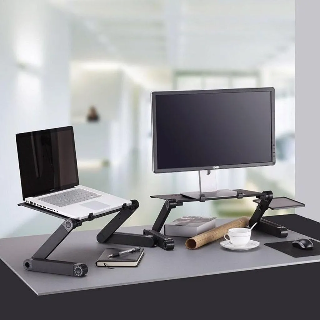 Support Ordinateur Portable avec Surface de Souris pour Télétravail - 3