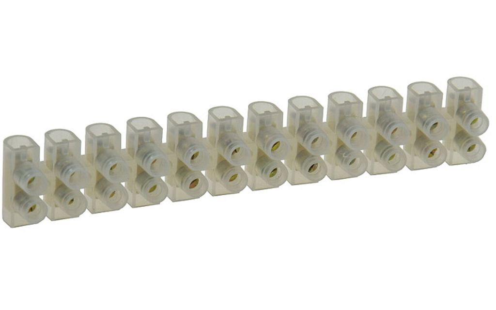 Lüsterklemmen für 1,5-2,5mm², 12 Klemmen Messingeinsatz, Produktbild 