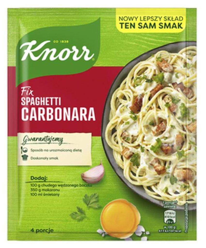Knorr Fix Carbonara Saucenmischung 38 g Produktbild 