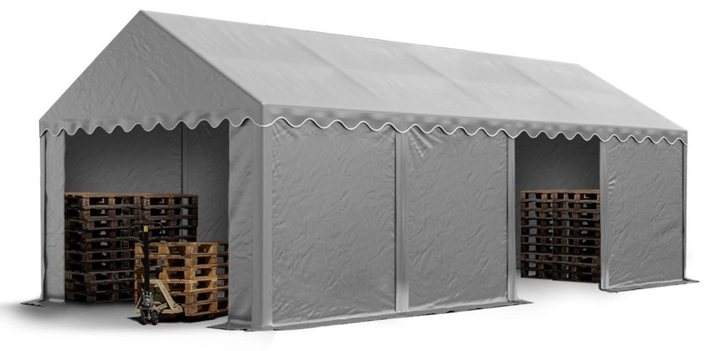 TOOLPORT Tendone deposito 4x8 m PVC 700 N tenda capannone Immagine del prodotto 