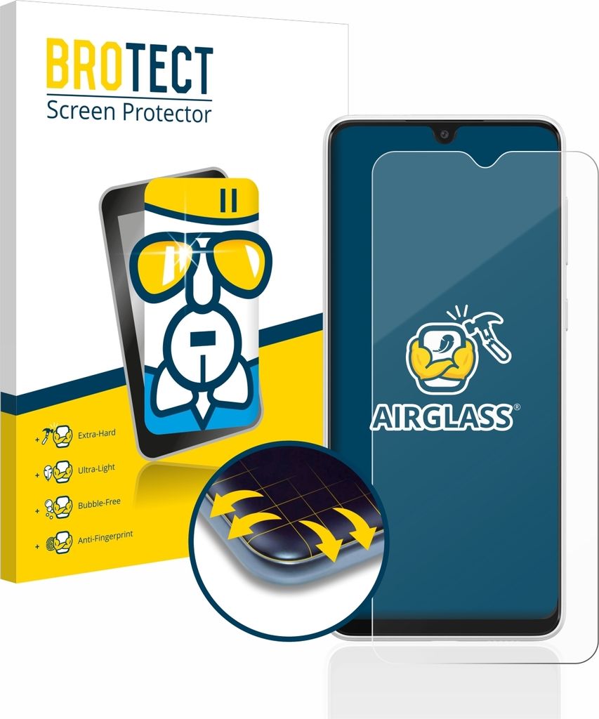 BROTECT Schutzglas für Samsung Galaxy A03 Schutzfolie Panzer Folie Glas Display Schutz klar