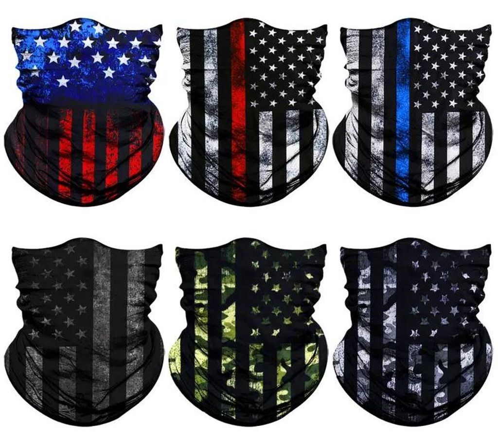6er-Pack Sommer-UV-Schutz-Nackenwärmer und Gesichtsmasken für Damen und Herren, nahtlose Bandana-Gesichtsbedeckung, Schalmaske, Sturmhaube, Stirn...
