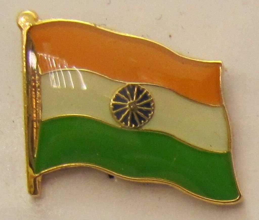 Indien Pin Anstecker Flagge Fahne Nationalflagge Produktbild 