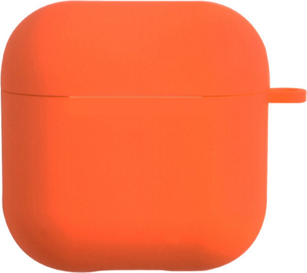 Staubdicht weiche Silikon Wireless Bluetooth-kompatibler Ohrhörer Fallschutzabdeckung für AirPods Pro 4-Orange