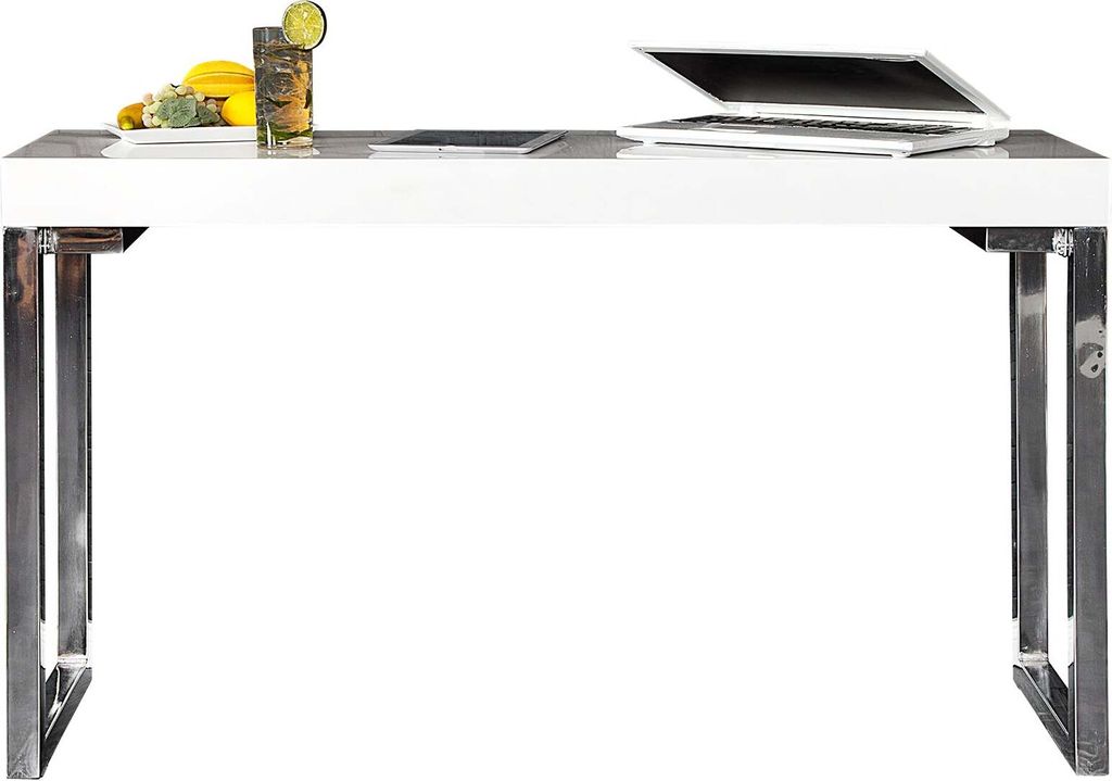 Laptop-Bürotisch WHITE DESK 120x40cm weiß Produktbild 
