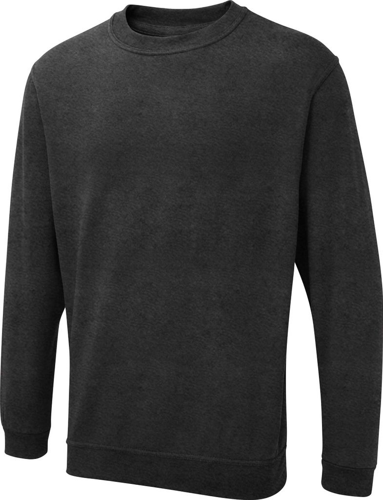 Uneek UX Sweatshirt UX3 Herren Damen Basic Rundhals anthrazit L
