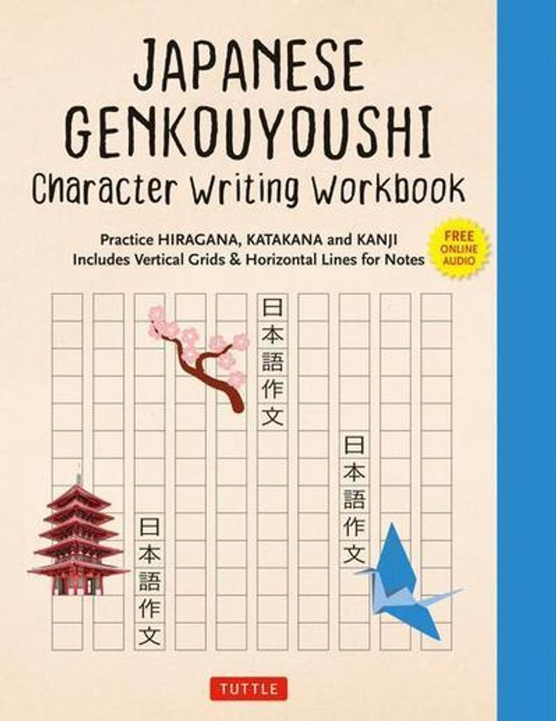 Japanese Genkouyoushi Character Writing Workbook
