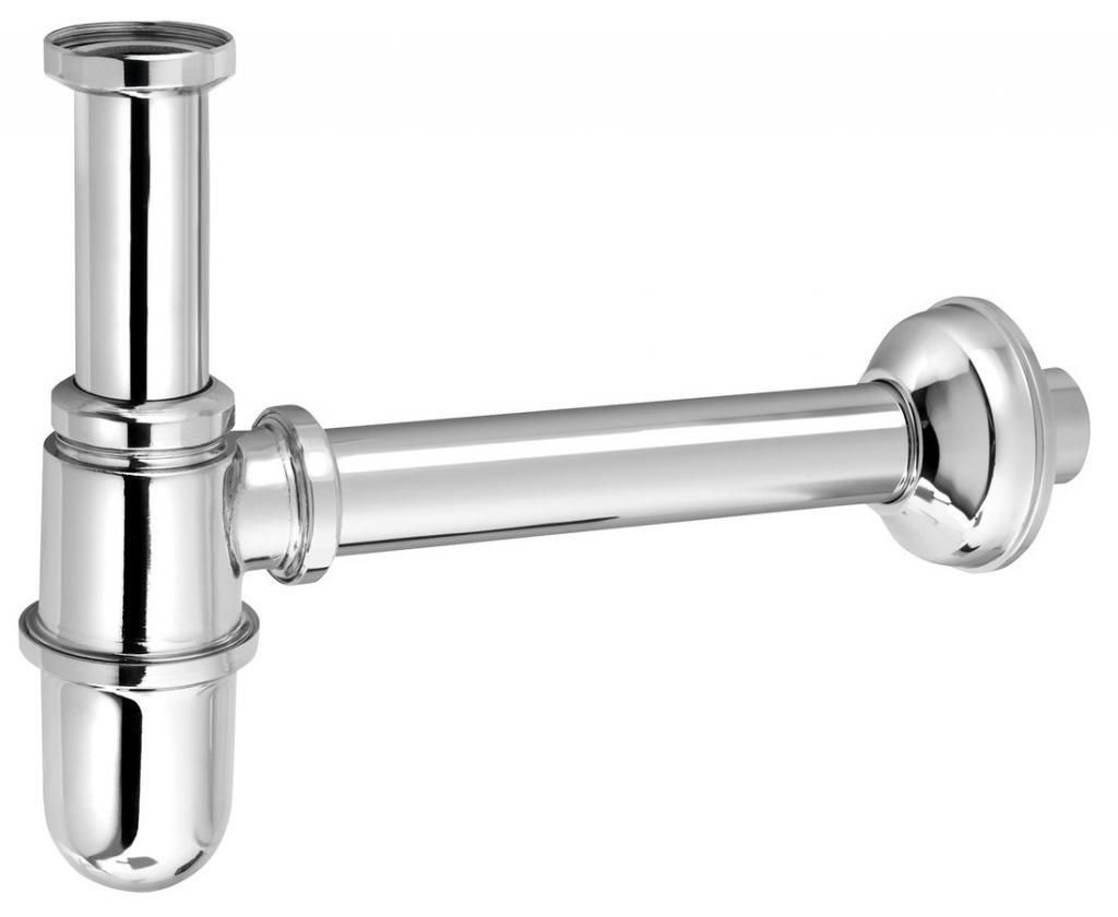 RETRO Waschtisch-Siphon 5/4", Abfluss 32mm, Chrom Produktbild 