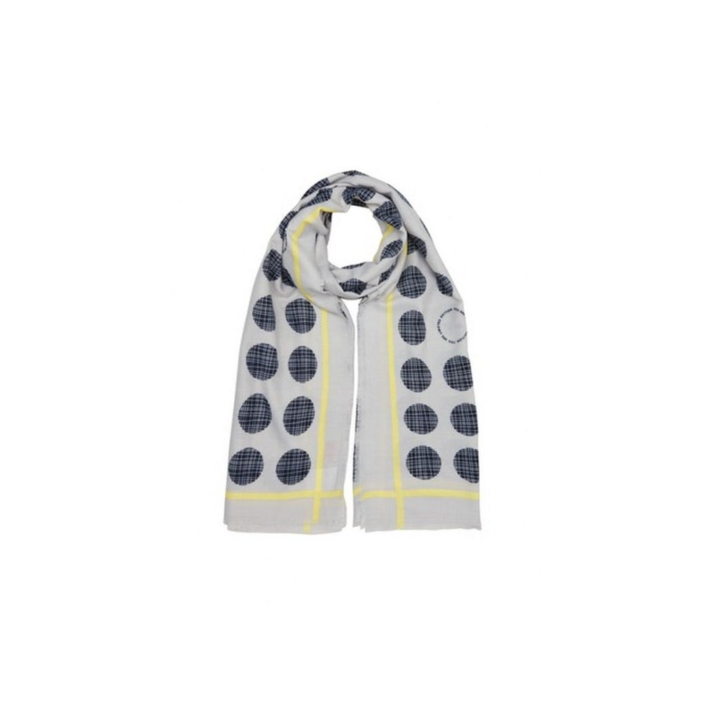 s.Oliver Tuch Scarf Light Grey Placed grau mehrfarbig