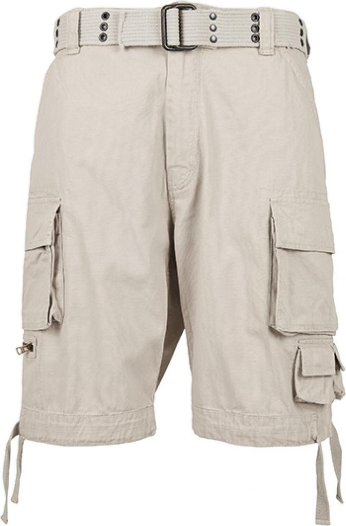 Build Your Brandit 2001 | Herren Cargoshorts,Savage Shorts, Robustes Material - Farbe: Old White - Größe: S