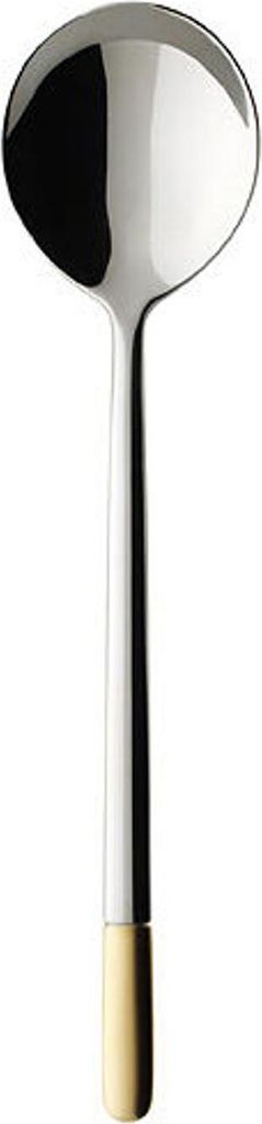 Villeroy & Boch Ella teilvergoldet Suppentassenlöffel / Sahnelöffel 175mm