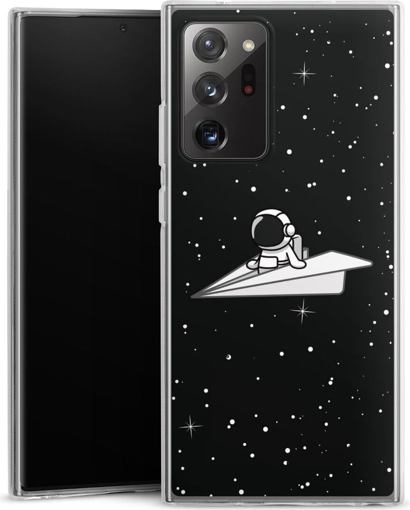 DeinDesign Handyhülle für Samsung Galaxy Note 20 Ultra Silikon Hülle Case Smartphone Schutzhülle Astronaut Comic Papier