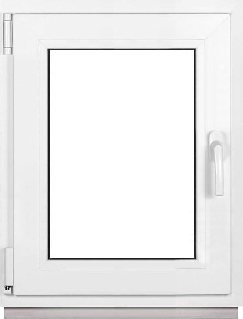 Framex Kellerfenster Weiß BxH 50x60cm (500x600mm) 2fach (32mm) Dreh Kipp DIN Links - Kunststofffenster Premium Fenster - Alle Größen