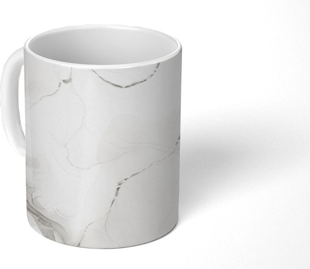 MuchoWow Tasse Kaffeetasse Kaffeebecher 350 ml Marmor - Linie - Blasen Teetasse - Fototasse - Becher - Keramikbecher - Teebecher - Kaffeetasse - ...