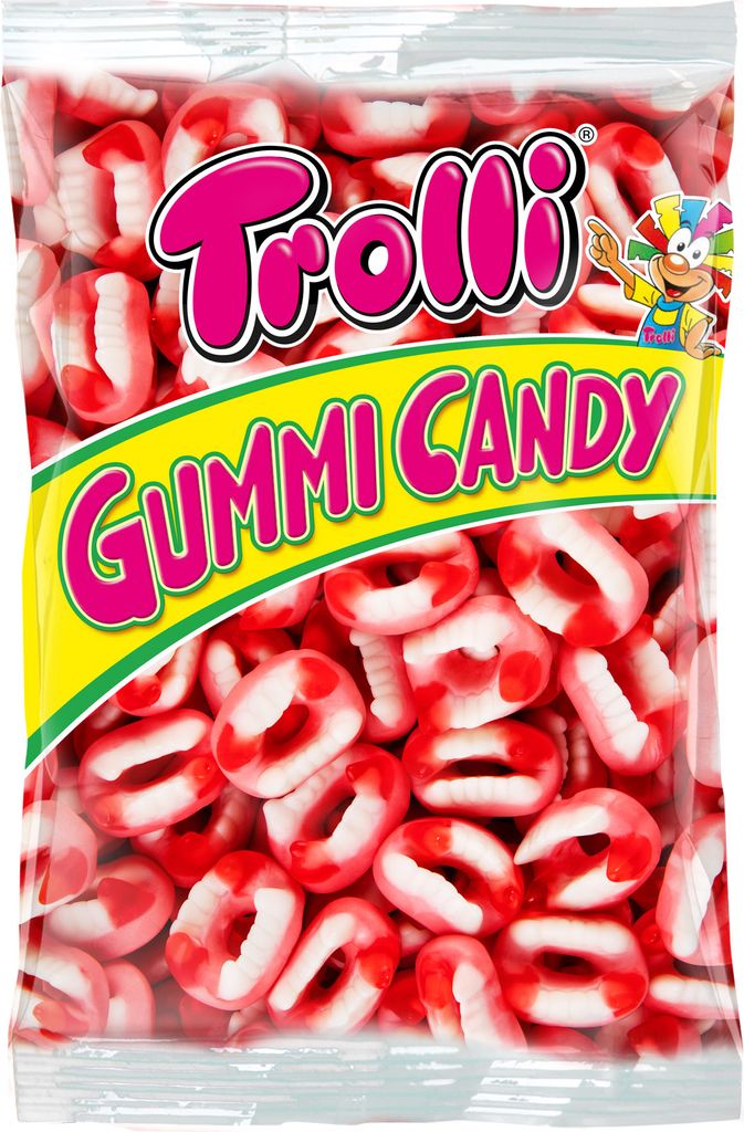 Trolli Dracula Vampir Zähne aus Schaumzucker-Fruchtgummi Produktbild 