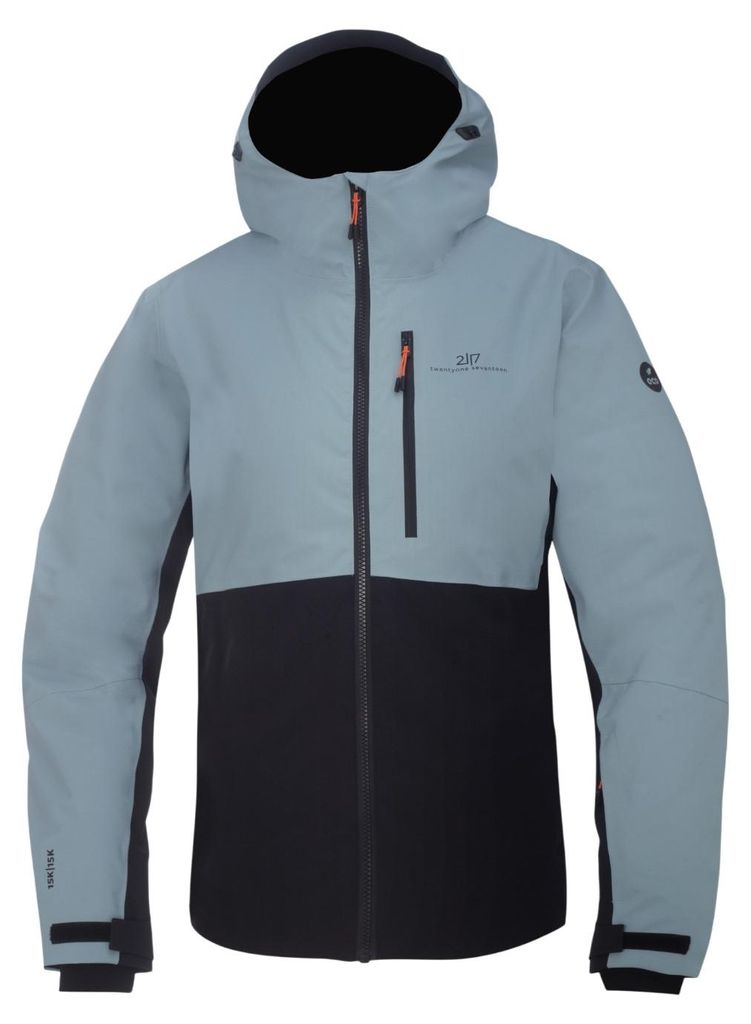 2117 OF SWEDEN Sala dames ski-jas met capuchon, blauw, maat Productafbeelding 