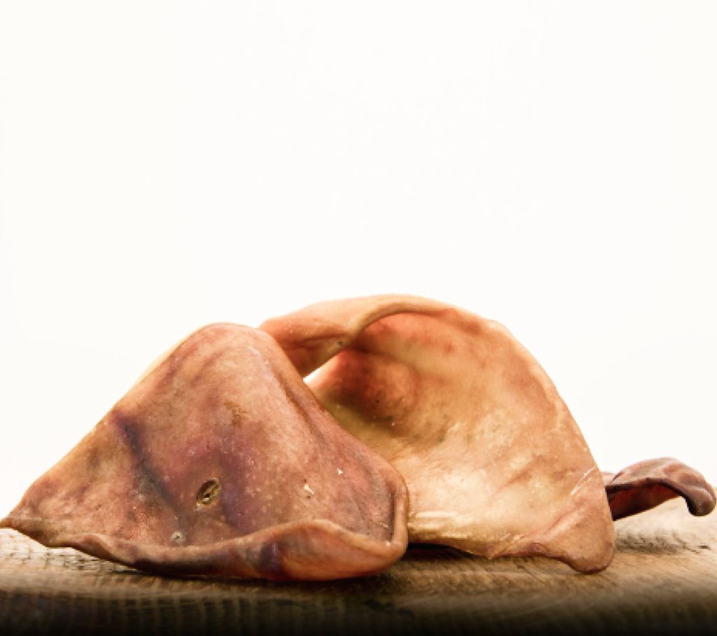 Natürliche Hundesnack Schweineohren 1000g ohne Farb- und Produktbild 