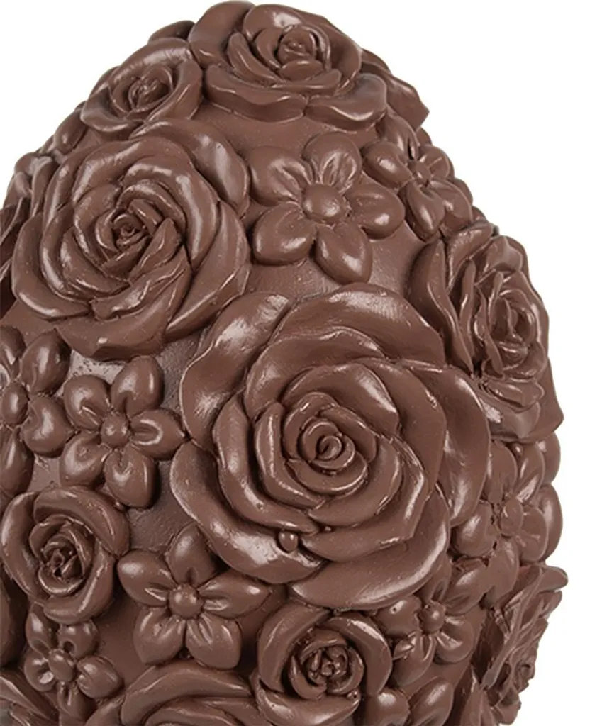 Oeuf Décoratif Marron pour Centre de Table et Déco de Pâques 17 cm