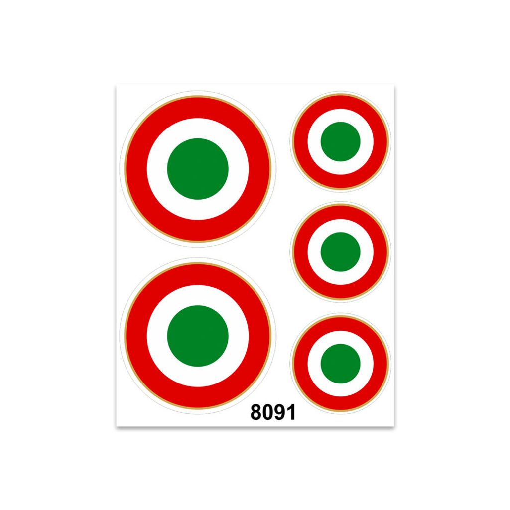 Sticker Coccarde Italien 14 x 16 cm