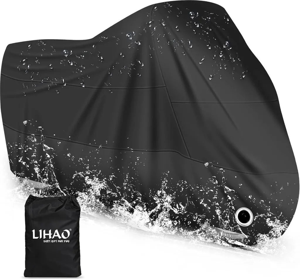 Bâche moto imperméable 190T avec protection UV - Taille 245x105x125 cm