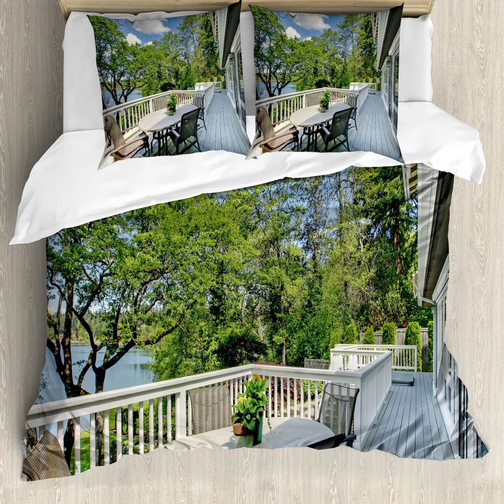 Copripiumino 155x220 Ipoallergenico ABAKUHAUS - Vista Lago e Relax