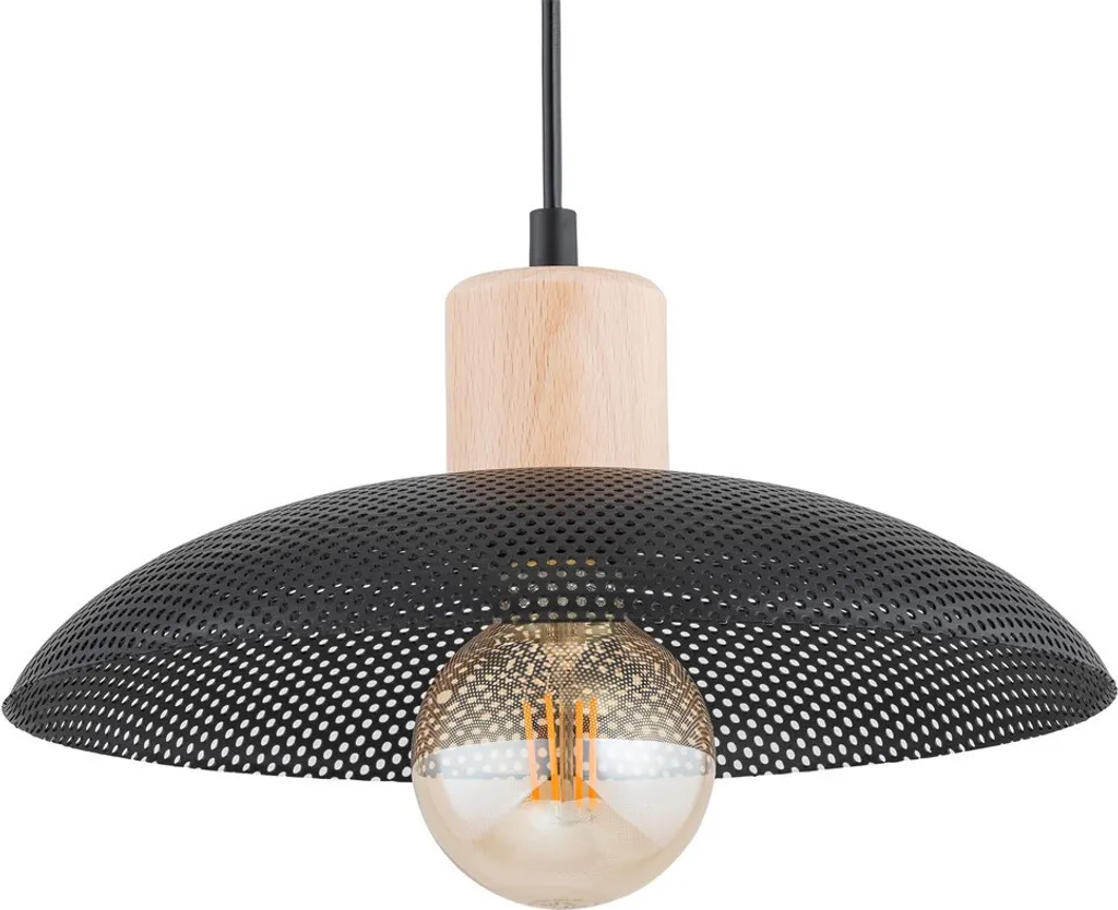 Suspension noire KOBE éclairage design pour petits espaces E27