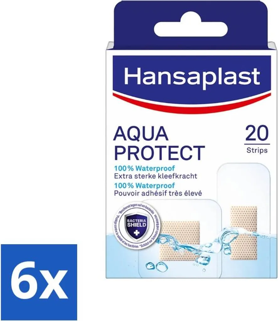 Protégez vos plaies de l'eau avec Hansaplast Aqua Protect - Lot de 120 pcs