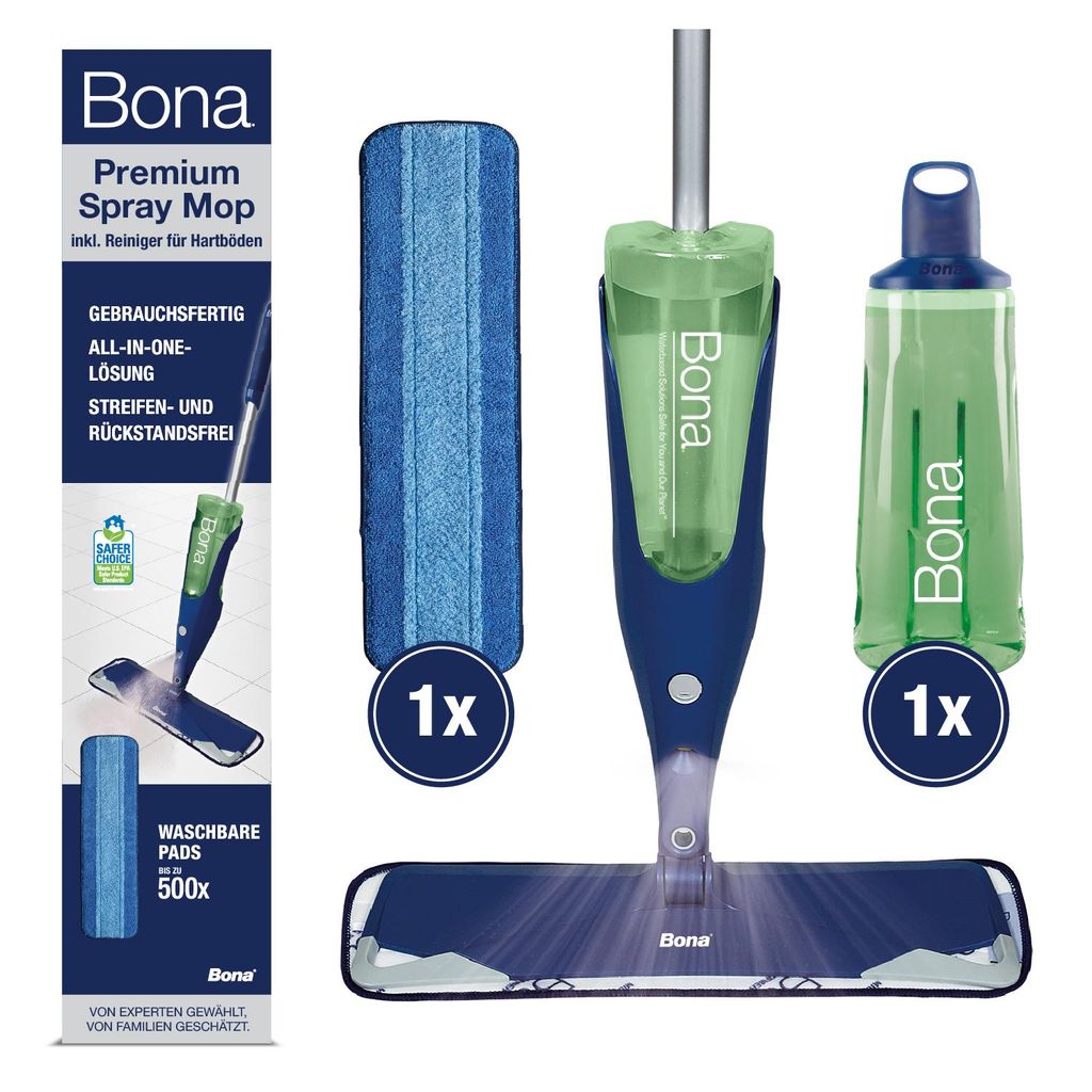 Bona Premium Spray Mop mit 1050 ml Reinigungsmittel für Produktbild 