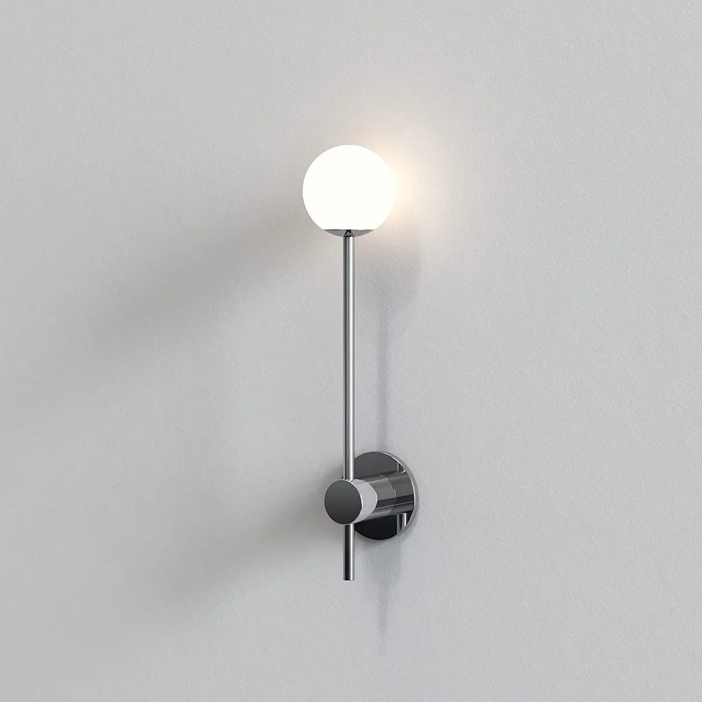 Applique murale chrome poli Astro Orb 1424002 avec diffuseur verre