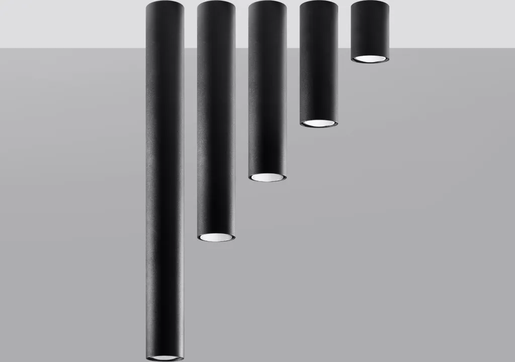 Plafonnier noir GU10 orientable BELLIX 1 avec support d'angle fixe - 4