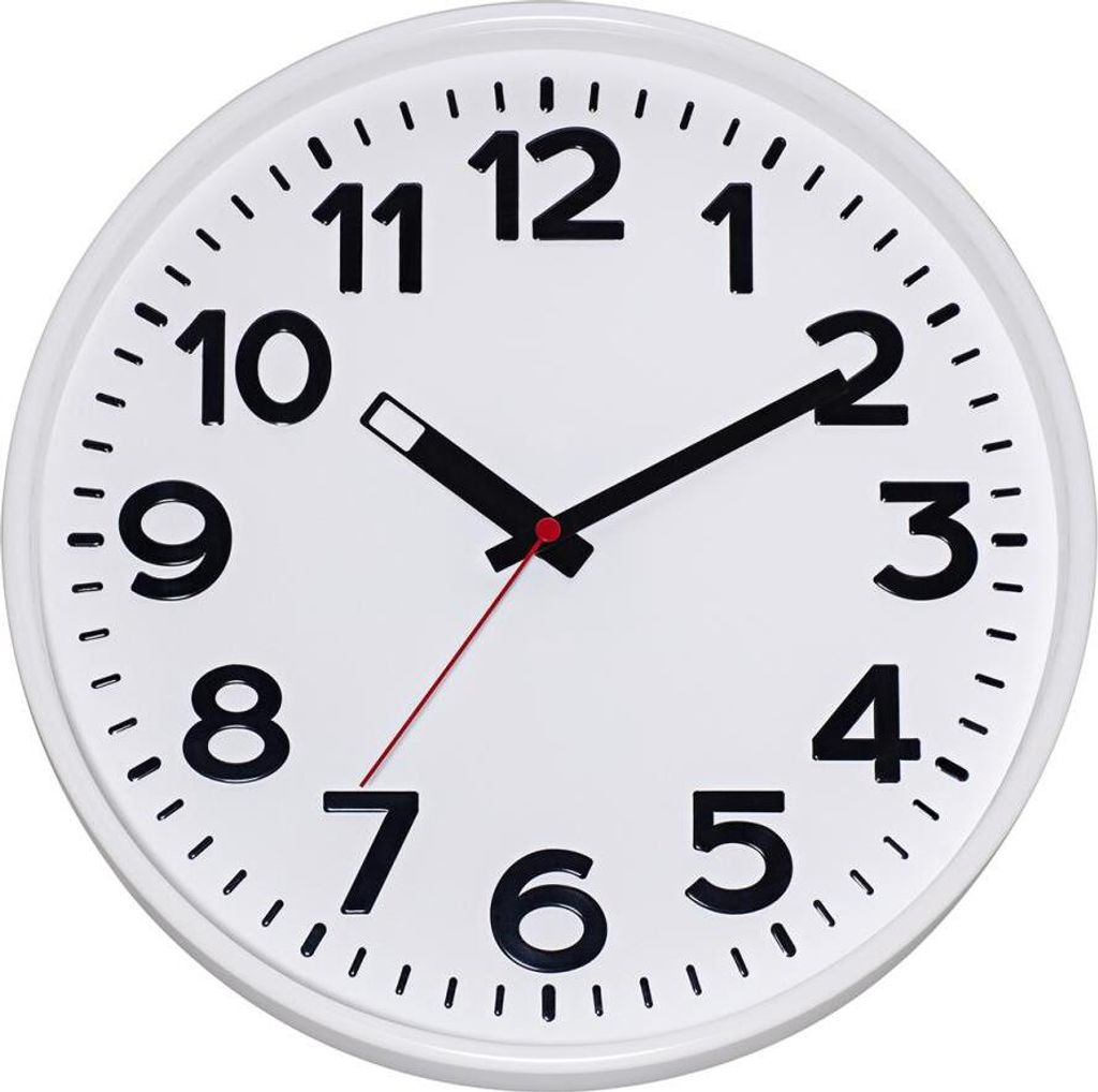 Eurotime 82321 Quarz Wanduhr Weiß