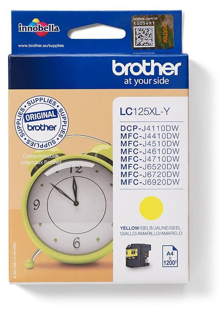 Brother LC125XLY cartouche d'impression jaune Image du produit 