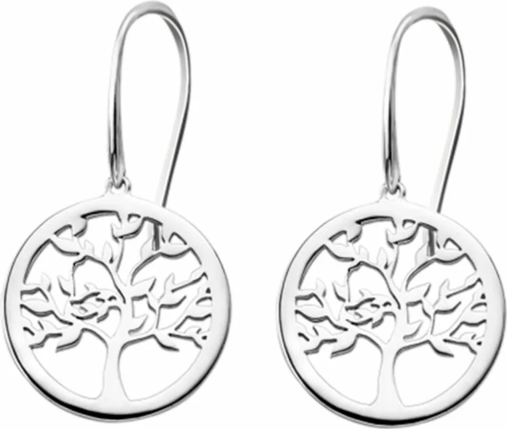 Boucles d'oreilles Argent 925 Anti-allergie Lotus Silver Arbre de vie