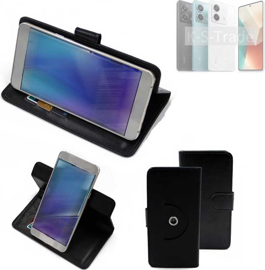 K-S-Trade Case Schutzhülle Handyhülle kompatibel mit Xiaomi Redmi Note 13 5G Flipcase Smartphone Cover Handy Schutz Tasche Klapphülle Walletcase