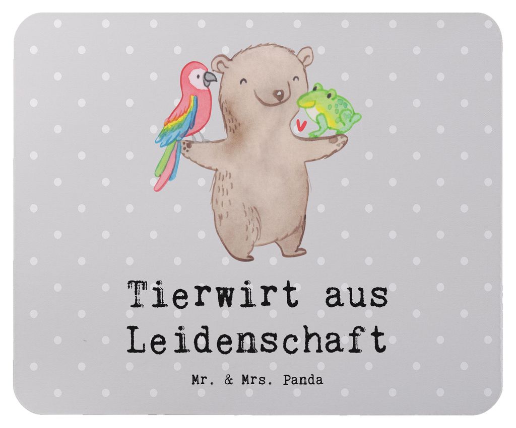 Mr. & Mrs. Panda Mauspad Tierwirt Leidenschaft - Grau Pastell - Geschenk, pc, mousepad, Spruch, Mouse Pad, Lustig, mousematte, Witzig, Bauernhof, F...