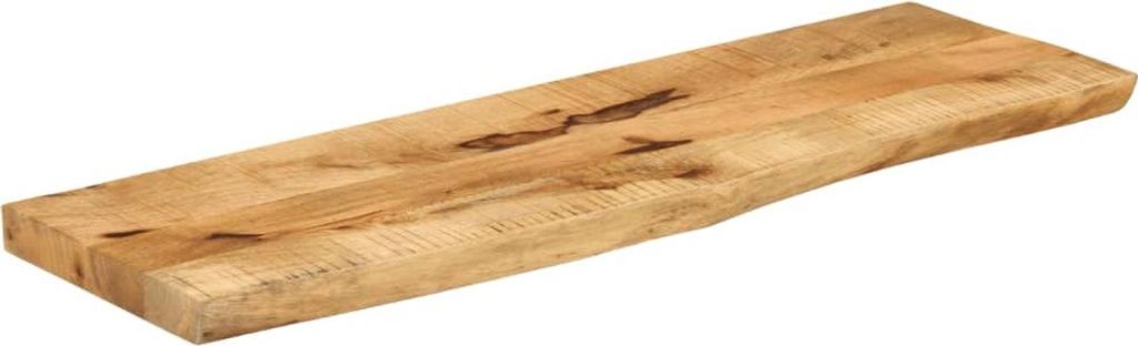 vidaXL Tischplatte 100x20x3,8 cm Baumkante Massivholz Raues Produktbild 