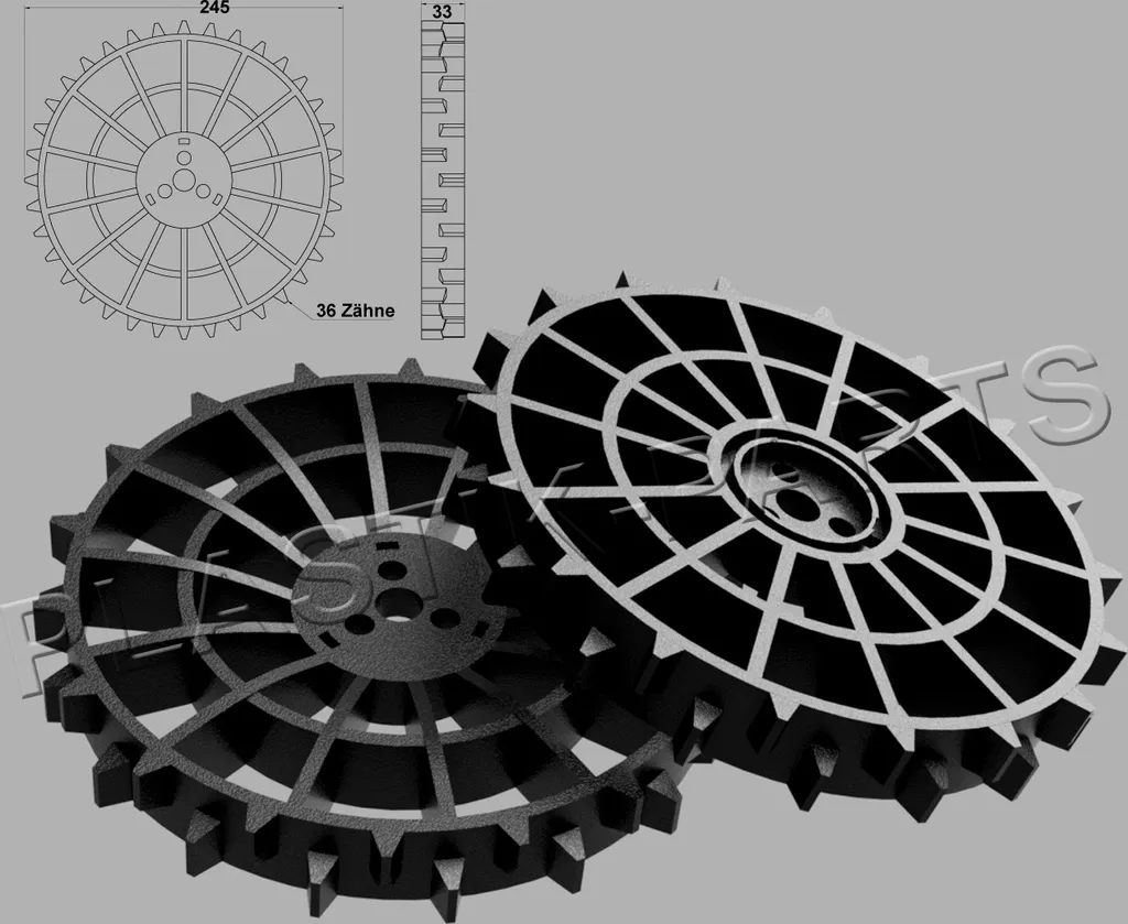 Roues pour terrain en pente robot Husqvarna Automower 440 et 450